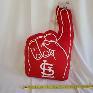 Mlb St Louis Cardinals 15" Stuffed‎ Plush Rally Finger #1 Nwt